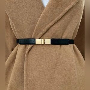 Elegant Black and gold Buckle Skinny Belt ✨🔥✨
